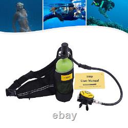 Mini 1L Scuba Oxygen Cylinder Diving Air Tank Kit Snorkeling Breathing Equipment