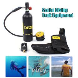 Mini Scuba Diving Tank Kit 1 L Oxygen Tank with Pump Equipment Underwater Breath