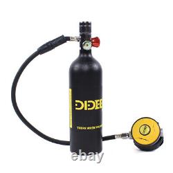 Mini Scuba Diving Tank Kit 1 L Oxygen Tank with Pump Equipment Underwater Breath