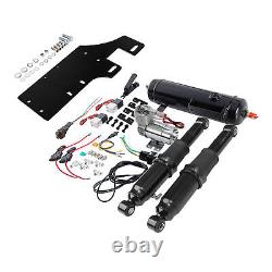 Rear Air Ride Suspension Air Tank Kit Fit For Harley Road King Glide 1994-2023