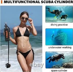 Scuba 1.0L Diving Tank Cylinder Mini Air Tank Kit Snorkeling Breathing Equipment