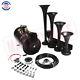 Train Horn Kit 1g Air Tank 150psi 4 Trumpets For Truck Car Pickup Loud System