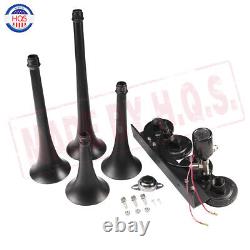 Train Horn Kit 1G Air Tank 150psi 4 Trumpets For Truck Car Pickup Loud System