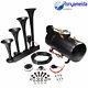 Train Horn Kit For Car/truck/1g Air Tank /150psi /4 Trumpets/pickup Loud System