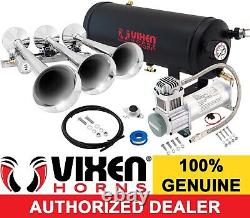 Train Horn Kit For Truck/car/pickup Loud System /1.5g Air Tank/200psi/3 Trumpets