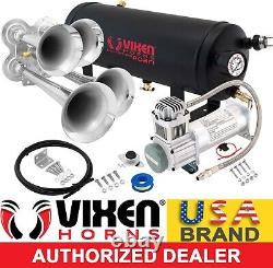 Train Horn Kit For Truck/car/pickup Loud System /1.5g Air Tank/200psi/4 Trumpets