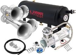 Train Horn Kit For Truck/car/pickup Loud System /1.5g Air Tank/200psi/4 Trumpets