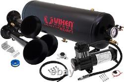 Train Horn Kit For Truck/car/pickup Loud System /2.5g Air Tank/200psi/3 Trumpets