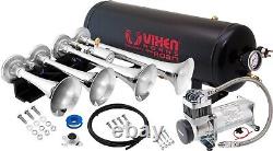 Train Horn Kit For Truck/car/pickup Loud System /2.5g Air Tank/200psi/4 Trumpets