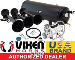 Train Horn Kit For Truck/car/pickup Loud System /3g Air Tank /200psi /3 Trumpets