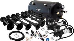 Train Horn Kit For Truck/car/pickup Loud System /5g Air Tank /200psi /8 Trumpets