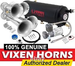 Train Horn Kit For Truck/car/semi Loud System /1.5g Air Tank /150psi /4 Trumpets