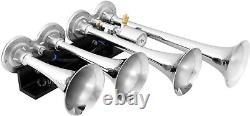 Train Horn Kit For Truck/car/semi Loud System /1.5g Air Tank /200psi /4 Trumpets