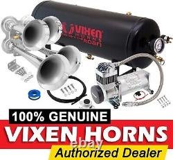 Train Horn Kit For Truck/car/semi Loud System /2.5g Air Tank /200psi /4 Trumpets