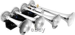 Train Horn Kit For Truck/car/semi Loud System /2g Air Tank /150psi /4 Trumpets