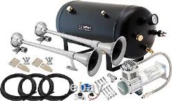 Train Horn Kit for Truck/Car/Pickup Loud System /5G Air Tank /200psi /2 Trumpets
