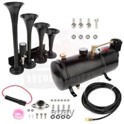 Trumpets Train Horn Kit For Truck Car Pickup Loud System Air Tank 150psi