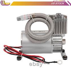 150dB 12V 3 Trompettes Réservoir d'air de 0,5G Kit de klaxon pour camion voiture SUV train 150psi