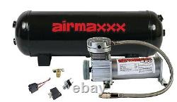 Compresseur d'air Airmaxxx Pewter 400 avec réservoir d'air de 3 gallons et interrupteur de vidange à 120 en marche et à 150 en arrêt