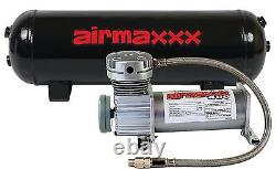 Compresseur d'air Airmaxxx Pewter 400 avec réservoir d'air de 3 gallons et interrupteur de vidange à 120 en marche et à 150 en arrêt