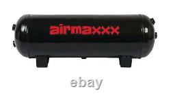 Compresseur d'air Airmaxxx Pewter 400 avec réservoir d'air de 3 gallons et interrupteur de vidange à 120 en marche et à 150 en arrêt