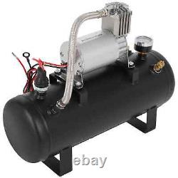 Compresseur de klaxon 150 Psi avec réservoir d'air de 1,5 gallon et kit de système embarqué pour klaxon de train 12V