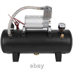 Compresseur de klaxon 150 Psi avec réservoir d'air de 1,5 gallon et kit de système embarqué pour klaxon de train 12V