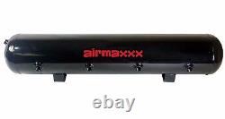 Compresseurs d'air Airmaxxx 480 Chrome 1/2 soupapes 2500 & 2600 Noir Réservoir 7 interrupteurs