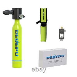 Ensemble de plongée sous-marine DEDEPU 0,5L Kit de réservoir d'oxygène d'air Pompe à main / Set de masque Mini ensemble de plongée