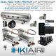 Kit 2 Compresseurs D'air Hki + 2 Filtres + Bluetooth + Réservoir D'air En Aluminium + Jauge