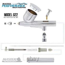 Kit compresseur de réservoir d'air Master Airbrush, pointe de gravité G22 de 0,3 mm, auto hobby gâteau