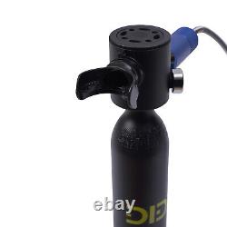 Kit de plongée avec mini bouteille d'air comprimé 0,5L et pompe pour la respiration en plongée avec tuba