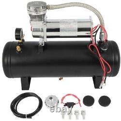 Kit de réservoir d'air de 2,5 gallons pour compresseur d'air et klaxon 12V