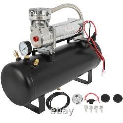 Kit de réservoir d'air de 2,5 gallons pour compresseur d'air et klaxon 12V