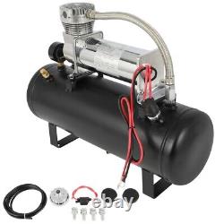 Kit de réservoir d'air de 2,5 gallons pour compresseur d'air et klaxon 12V