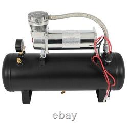 Kit de réservoir d'air de 2,5 gallons pour compresseur d'air et klaxon 12V