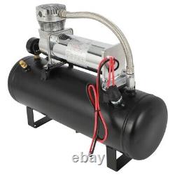 Kit de réservoir d'air de 2,5 gallons pour compresseur d'air et klaxon 12V