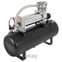 Kit de réservoir d'air de 2,5 gallons pour compresseur d'air et klaxon 12V