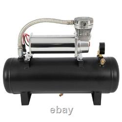 Kit de réservoir d'air de 2,5 gallons pour compresseur d'air et klaxon 12V