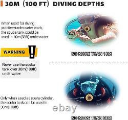 Kit de réservoir d'air de cylindre de plongée Mini 1L Équipement de plongée sous-marine Respirer sous l'eau USA