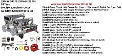 Kit de suspension pneumatique Complete 1/2 Fast Valve Air Ride avec réservoir de 8 gallons pour Chevy S10 2wd de 1982 à 2004