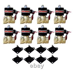 Kit de suspension pneumatique Complete FASTBAG 3/8 avec sacs noirs pour Chevy C10 2wd de 63 à 72