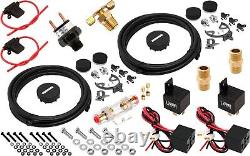 Kit/système de suspension pneumatique pour camion/voiture, sac/roulement/élévation, double compresseur, réservoir 4g