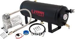 Kit système embarqué comprenant un réservoir d'air de 1,5 gallons et un compresseur de 150 Psi pour corne de train 12v Vxo8715.