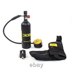 Mini 1L Bouteille d'oxygène Scuba pour plongée en bouteille Kit de réservoir d'air Snorkeling Équipement de respiration