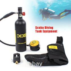 Mini Bouteille d'oxygène de plongée de 1L avec kit de réservoir d'air pour la plongée en apnée et l'équipement de respiration
