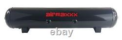 Pack double compresseurs d'air Airmaxxx X-Series et kit de câblage avec réservoir en acier de 5 gallons à 7 ports