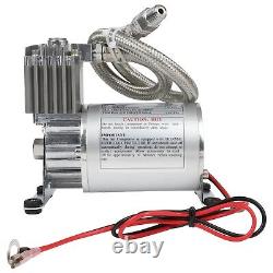 Réservoir d'air de 0,5 gallon à 12V avec compresseur de 150 PSI et kit de réservoir d'air à 5 ports