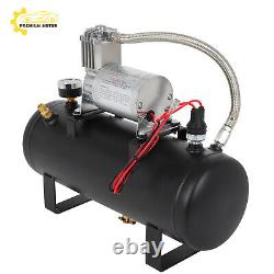 Réservoir d'air de 1,5 gal, compresseur 150 psi, kits de système embarqué pour klaxon de train 12V