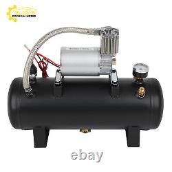 Réservoir d'air de 1,5 gal, compresseur 150 psi, kits de système embarqué pour klaxon de train 12V